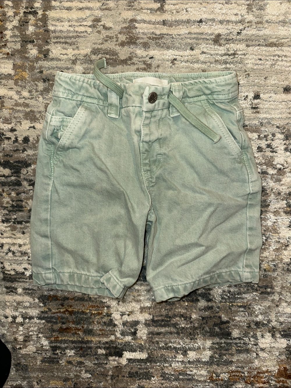 Zara Light Mint Green Kids Shorts